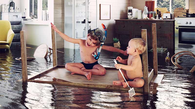 minder zwaar belast op woning na overstroming